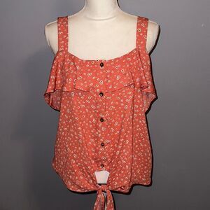 Mod Lusive Floral Poplin Tank!